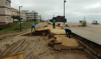 AVANZAN EL EMBELLECIMIENTO DE LA RAMBLA COSTERA Y LOS INTENSOS TRABAJOS EN LAS CALLES